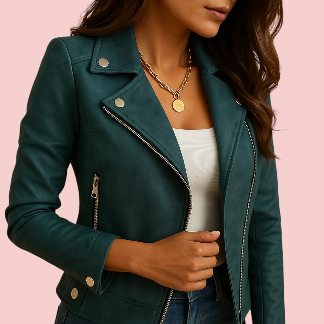 Dames Jas – Getailleerde jas met elegante snit en ritssluiting voor een verfijnde look